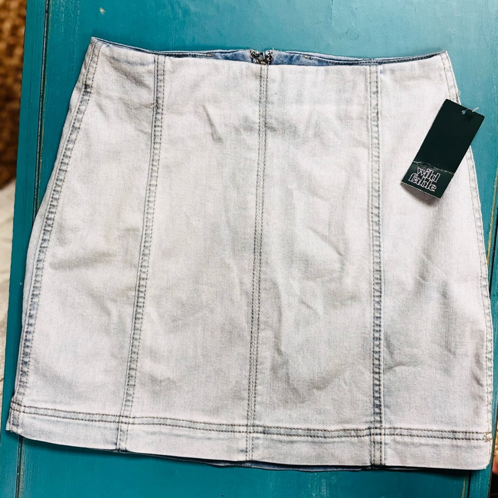 Wild Fable Light Wash Denim Pencil Skirt
